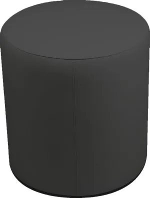 Pouf Cilindro Ø 40 Cm Ecopelle Grigio