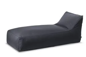 Lettino Chaiselongue Rodi Ecopelle Grigio Antracite