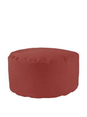 Pouf Tondo Luxor Rosso