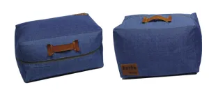 Pouf In Tessuto Denim